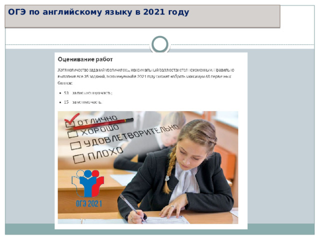 ОГЭ по английскому языку в 2021 году   