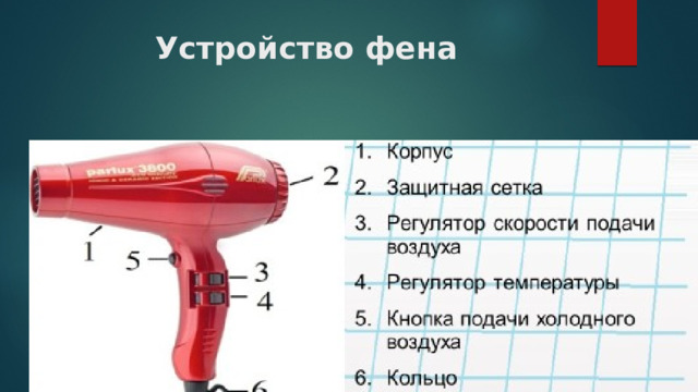 Устройство фена 