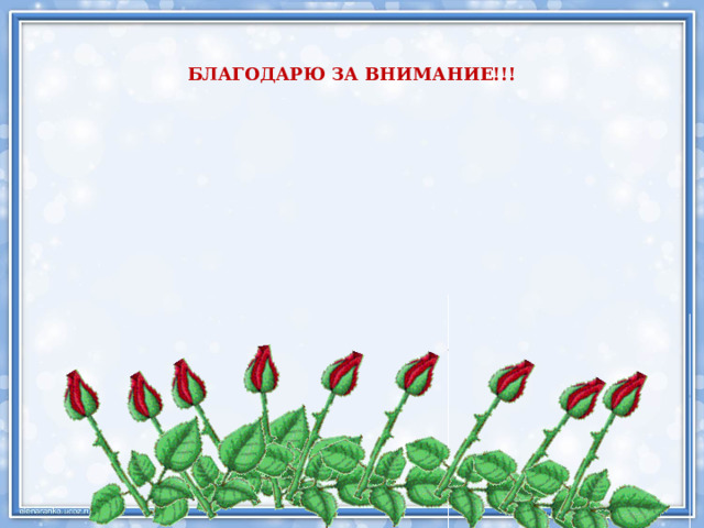 БЛАГОДАРЮ ЗА ВНИМАНИЕ!!! 