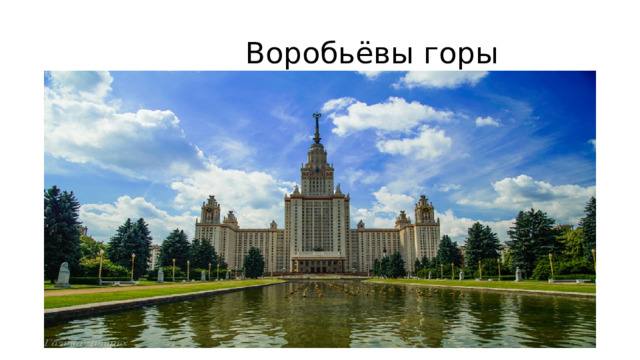  Воробьёвы горы 