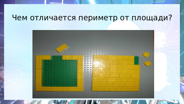 Чем отличается периметр от площади? 