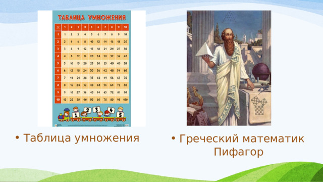 Таблица умножения Греческий математик Пифагор 