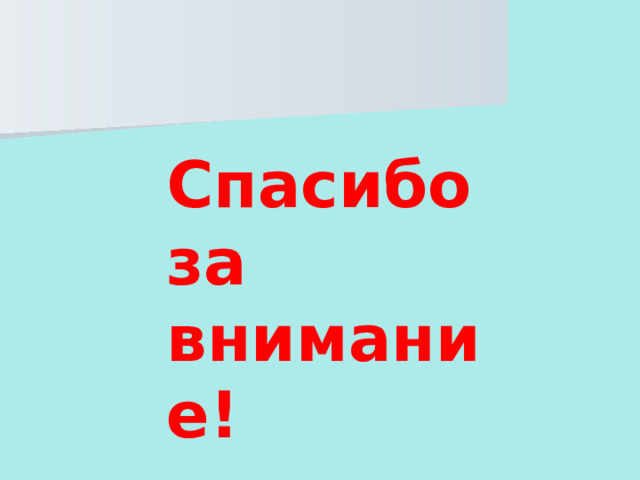 Спасибо  за внимание! 