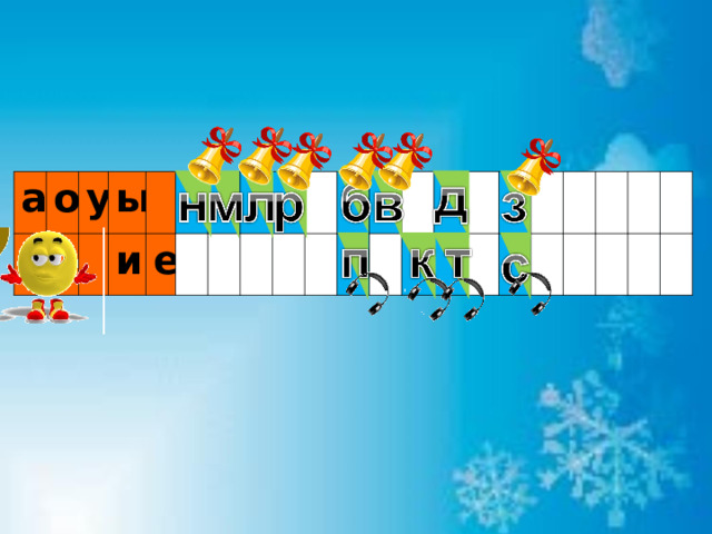 а о я у ы и е 