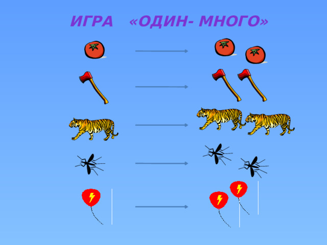 Игра «Один- много» 