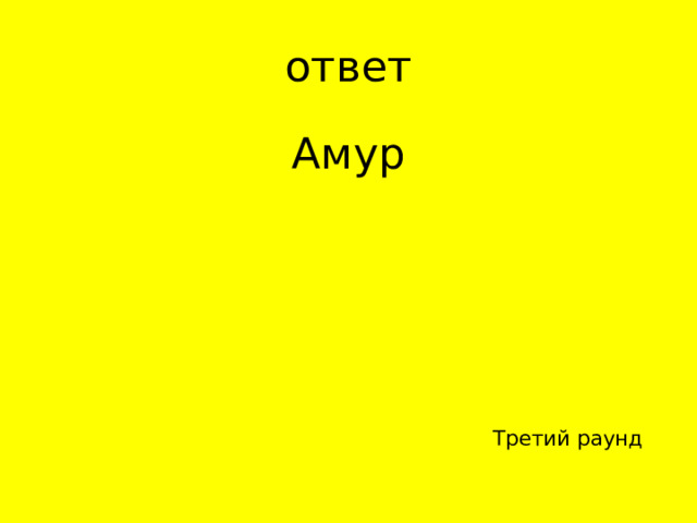 Амур Третий раунд 