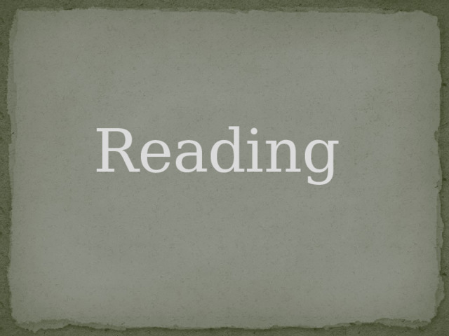 Reading 