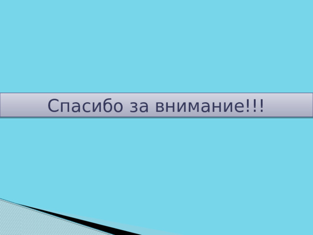 Спасибо за внимание!!! 