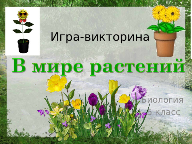 Игра-викторина Биология 5 класс 