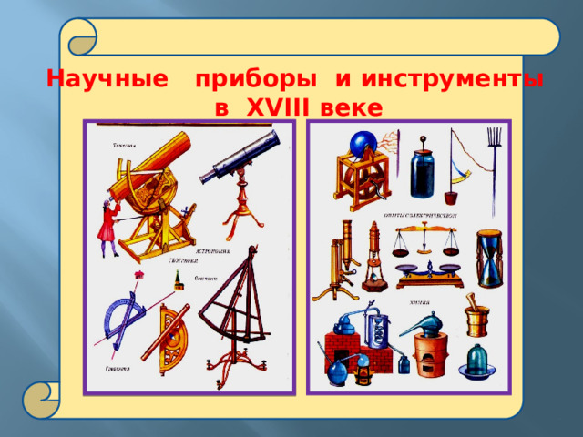  Научные приборы и инструменты  в XVIII веке 