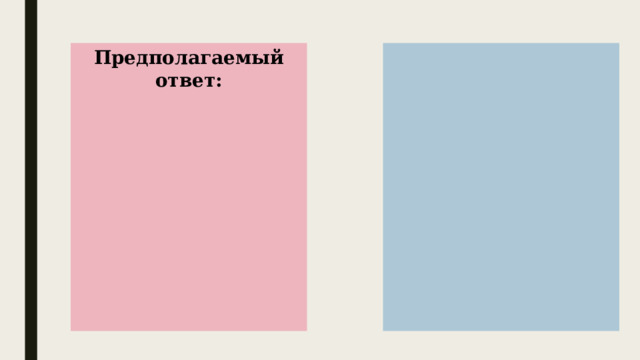 Предполагаемый ответ:           