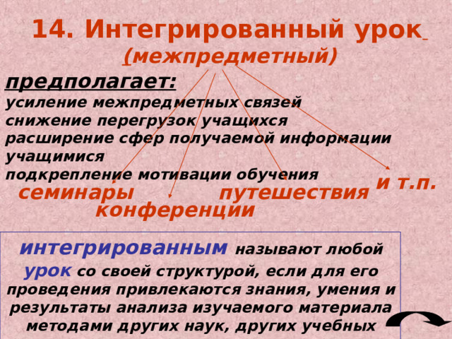 Теоретические уроки   Проводятся обычно как вводные в начале учебного года или при переходе от изучения одной конкретной технологии к другой.  Применяются теоретические уроки в начале изучения отдельной темы или раздела.  Другими словами, теоретические уроки проводятся в тех случаях, когда нужно организовать усвоение уч-ся значительного объема теоретического учебного материала.  