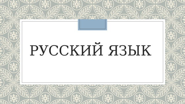 Русский язык 