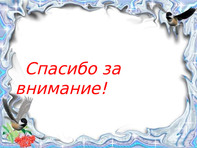  Спасибо за внимание! 