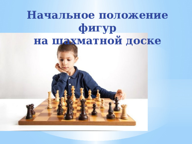 Начальное положение фигур на шахматной доске 