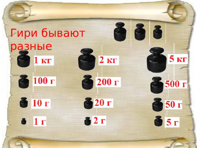 Гири бывают разные 