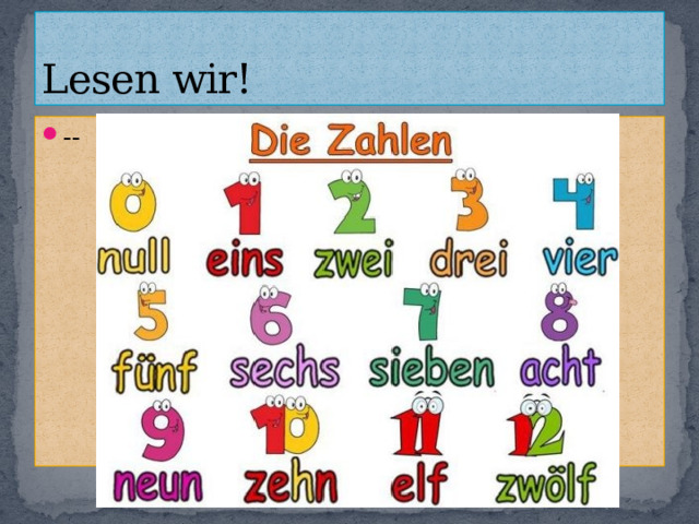 Lesen wir! -- 