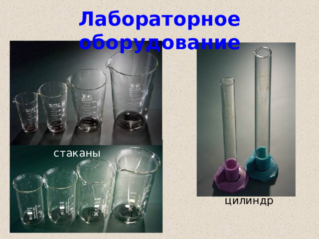 Лабораторное оборудование стаканы цилиндр 