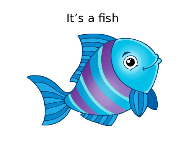 It’s a fish 
