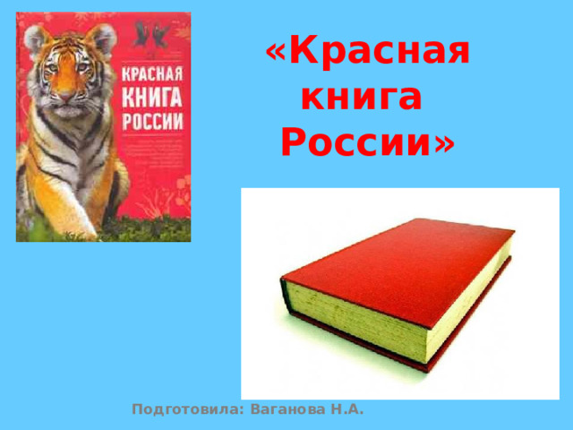 «Красная книга  России»   Подготовила: Ваганова Н.А. 
