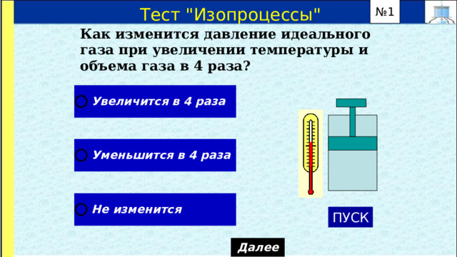 № 1 Тест 