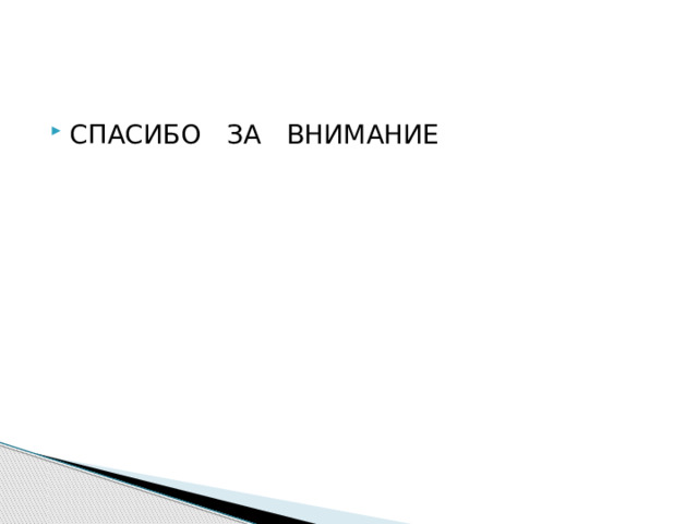 СПАСИБО ЗА ВНИМАНИЕ 