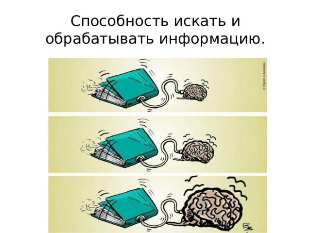 Способность искать и обрабатывать информацию. 