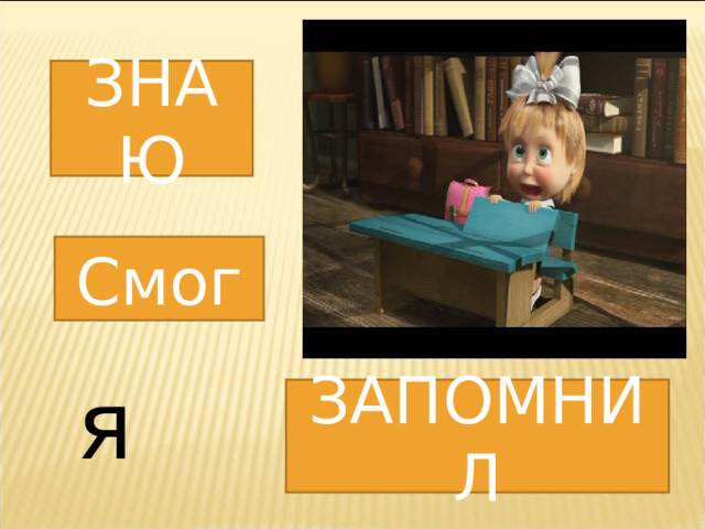 ЗНАЮ Смог я ЗАПОМНИЛ 