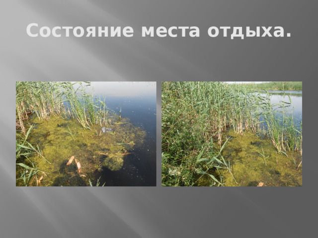 Состояние места отдыха. 