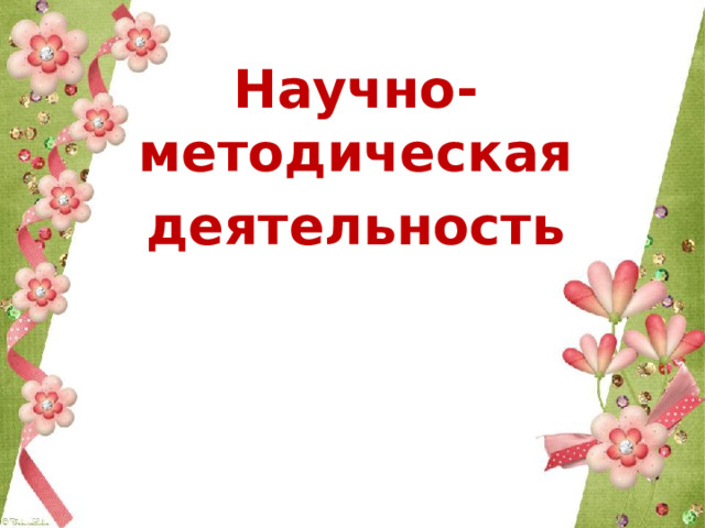 Научно-методическая деятельность 