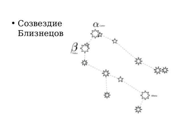 Созвездие Близнецов 