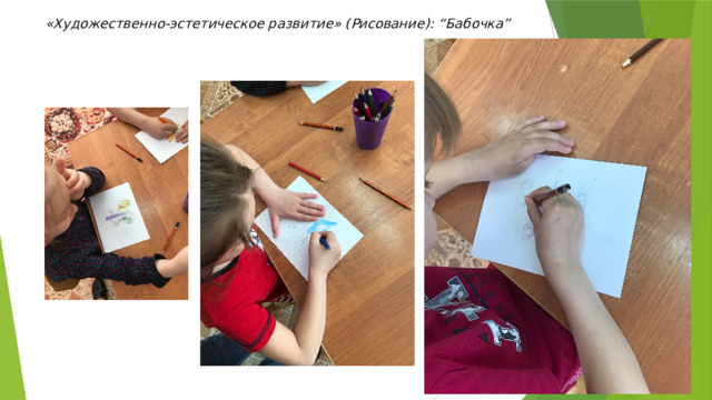 «Художественно-эстетическое развитие» (Рисование): “Бабочка” 