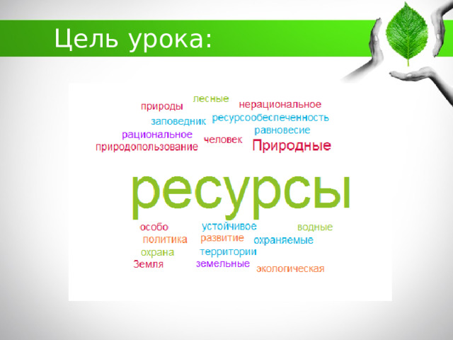 Цель урока:  