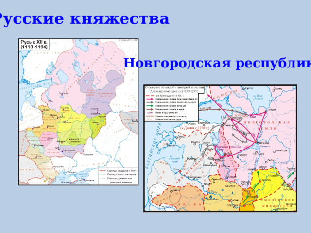 Русские княжества  Новгородская республика  