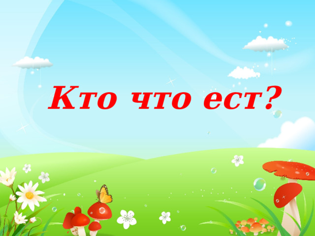 Кто что ест? 
