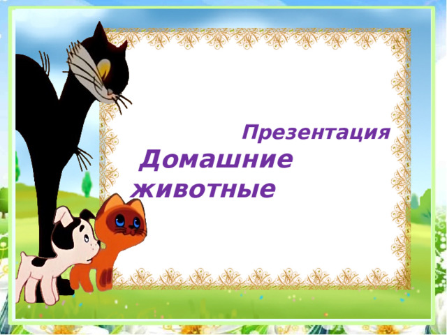    Презентация  Домашние животные 