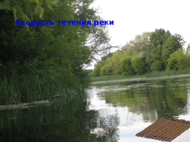 Скорость течения реки 