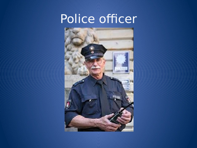 Police officer 