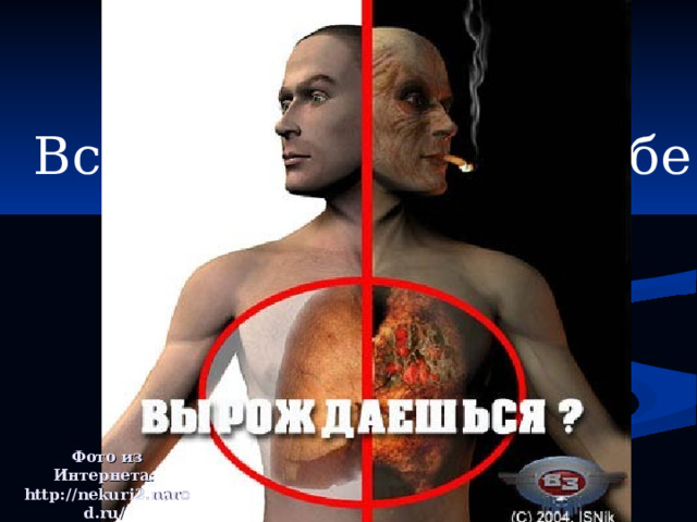 Все решать только тебе Фото из Интернета:  http://nekuri2.narod.ru/ 