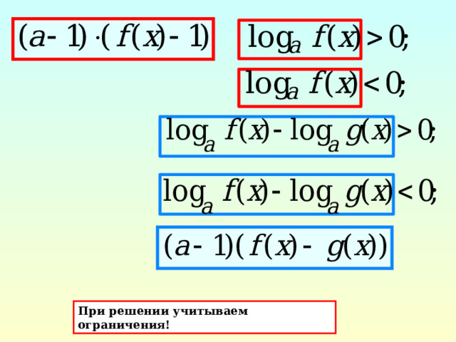 При решении учитываем ограничения! 