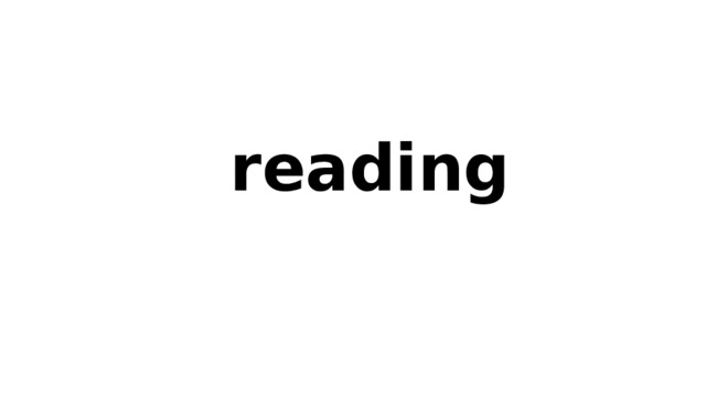 reading  