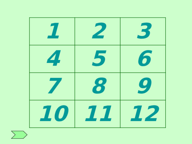 1 2 4 3 5 7 6 8 10 9 11 12 