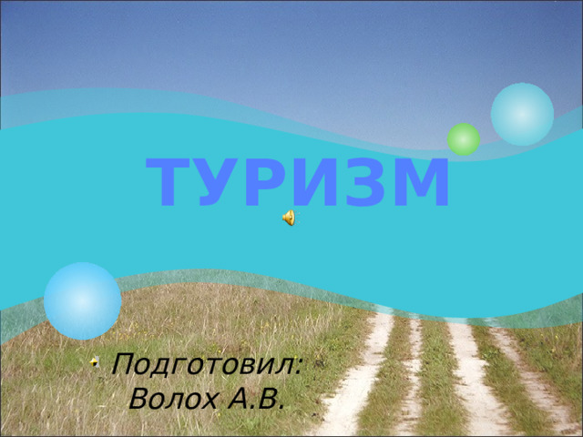    ТУРИЗМ Подготовил: Волох А.В.  