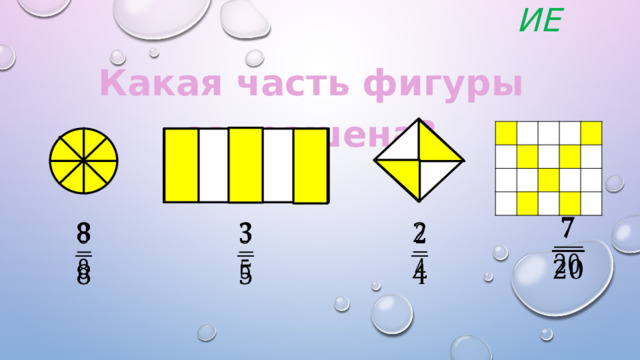 повторение Какая часть фигуры закрашена?         