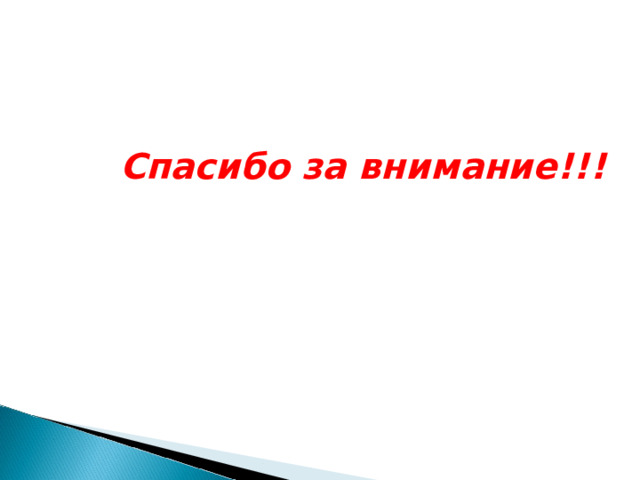 Спасибо за внимание!!! 