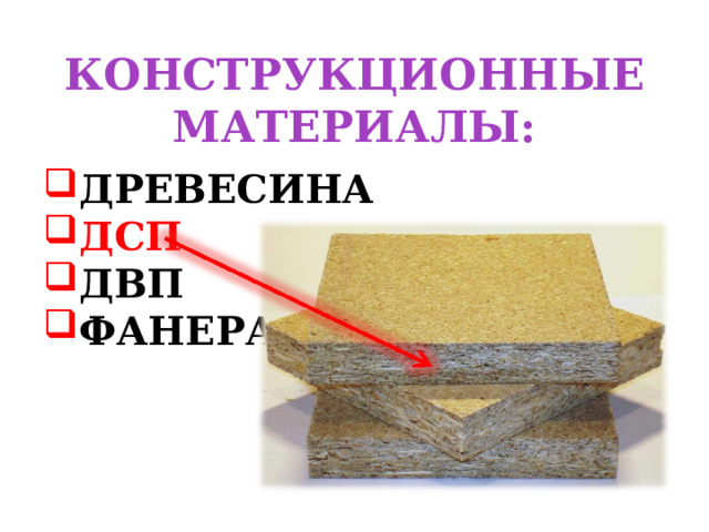 КОНСТРУКЦИОННЫЕ МАТЕРИАЛЫ: ДРЕВЕСИНА ДСП ДВП ФАНЕРА 