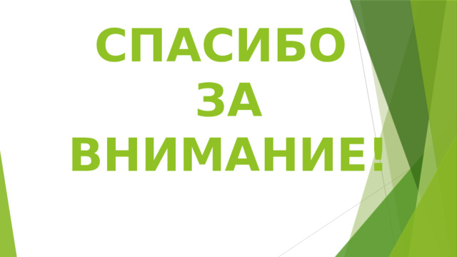 СПАСИБО  ЗА ВНИМАНИЕ! 