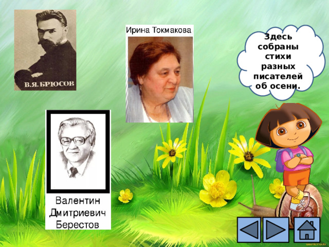 Здесь собраны стихи разных писателей об осени. 