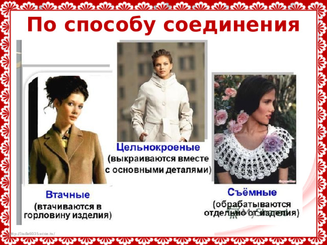 По способу соединения с горловиной 