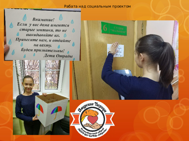 Рабата над социальным проектом 
